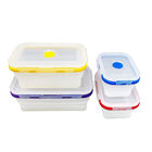2L Salad Silicone Lunch Container Multipurpose Stackable BPA Free