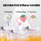 BPA Free Reusable Silicone Straw Cover Leakproof Multipurpose