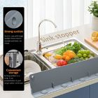Tasteless Sturdy Silicone Kitchen Utensils , Impermeable Kitchen Sink Splash Guard