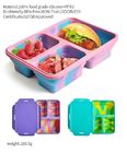 Multicolor Silicone Lunch Container Microwaveable BPA Free 2.5L